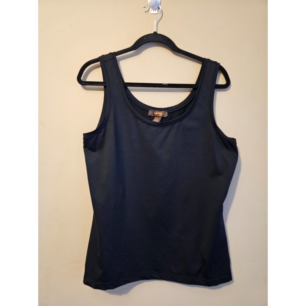 victor alfaro sleeveless tank, nylon blend Black Size  L